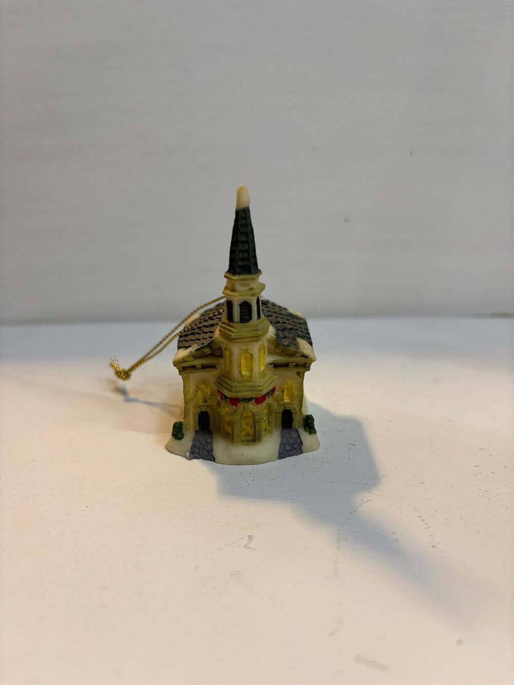 Miniature Church Christmas Ornament